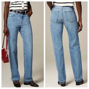 J.Crew Jeans Womens 30 Mid Rise Straight Release Hem Fair Trade 5 Pocket